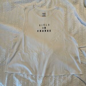 PINK Victoria Secret white muscle tee